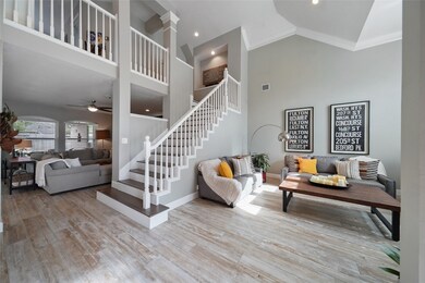 Upon entry you are greeted with a beautiful view of the open concept living space.