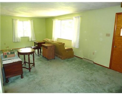 Living Room. COMBINATION LIVING AND DINING ROOM.