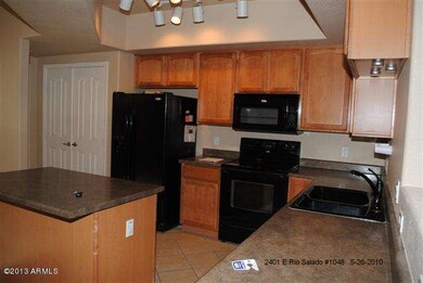 Kitchen with double door pantry & island