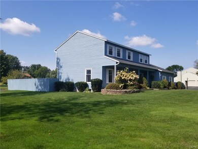 A large side yard and beautiful professional lands
