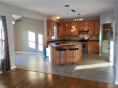 View of the kitchen and morning room from family r