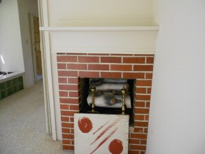 Fireplace in Sun Room