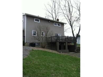 Deck and walk out basement to large backyard.