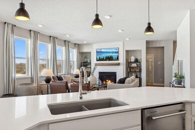 Gorgeous open view of the main floor. Photo of a model home, color & options will vary.