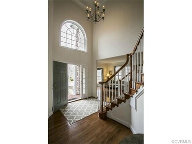 Open and airy grand entrance.