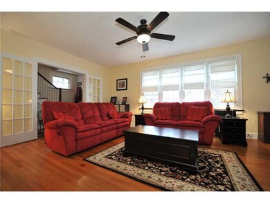Living Room. Bright and spacious, hardwood floors,