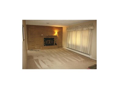 Living room with fireplace