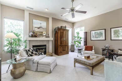 Family Room with Cozy Gas Fireplace