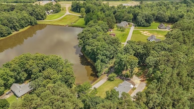 Bird's eye view of a large body of water