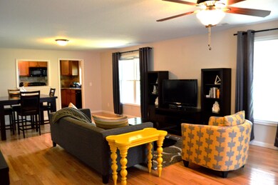 living dining kitchen