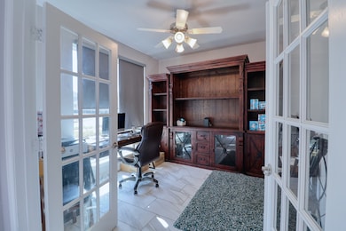Office with French Glass Doors