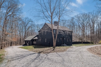 From this view you can see the three car garage and both driveways