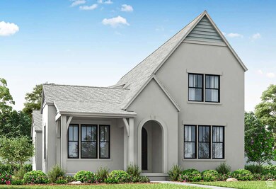 View of front of home featuring stucco siding and roof with shingles
