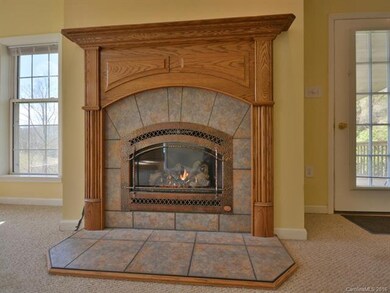 What a GORGEOUS gas log fireplace!
