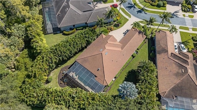 Aerial View of Property Situated on .40 Acre Pie Shaped Private Lot