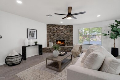 Living Room with Fireplace