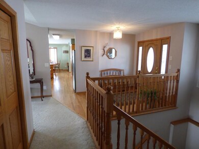Foyer has oversized coat closet