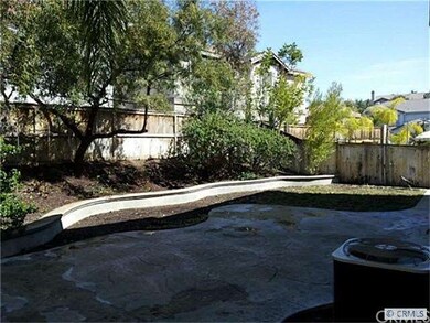 nicely landscaped back yard