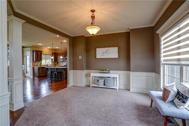 Formal Dining Room has carpet.  Located off the ki