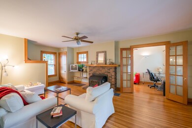 Living Room with Wood Stove
