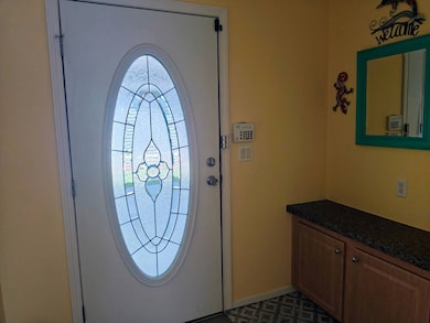 Leaded Glass Entry Door