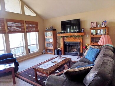 Living with Woodburning fireplace