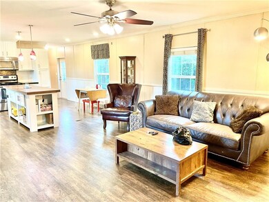 Open living room & kitchen