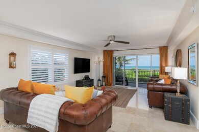 Living Area with direct ocean view