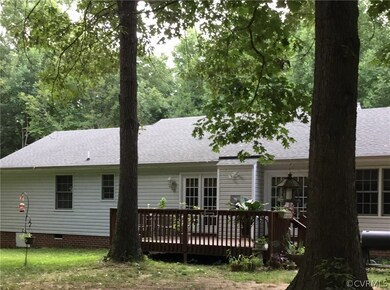 rear of house with deck