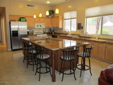 Huge Kitchen Island; Gas Stove