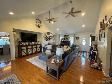 Large Living Room with Vaulted Ceiling