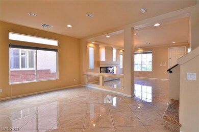 Dining Area is separated from living room with pon