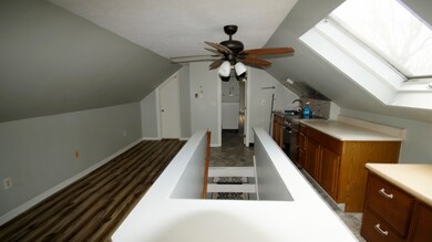 view towards the bathroom door