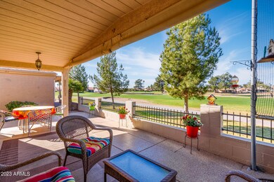 Covered Patio with Golf Course Views