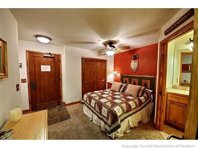 Separate bedroom area.
