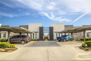 View of covered parking lot