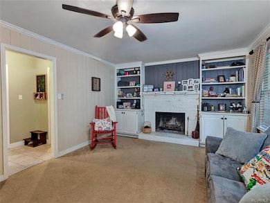 Spacious family room.