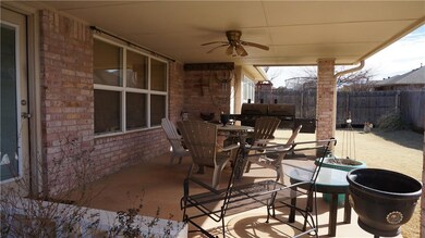 South facing back patio