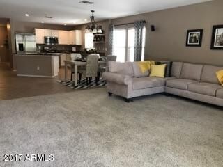 Open living and dining