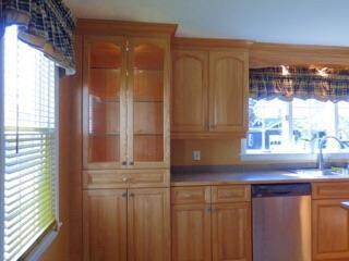 Lighted glass door cabinets display...