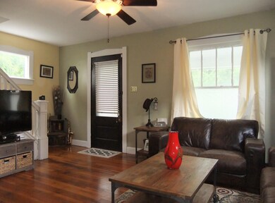 Living room looking back at entry