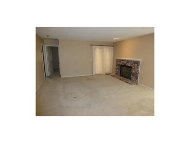Living room with fireplace-slider to deck