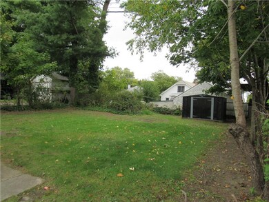 Ample size back 
yard with shed