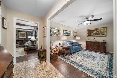 View From Entry Into Formal Living Room & Den