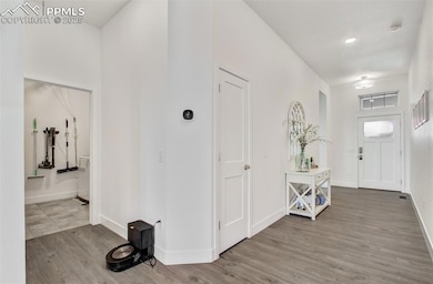 View of entry and laundry room