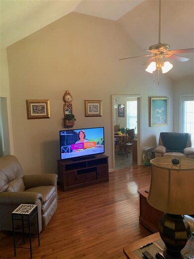 View of living room from hall.