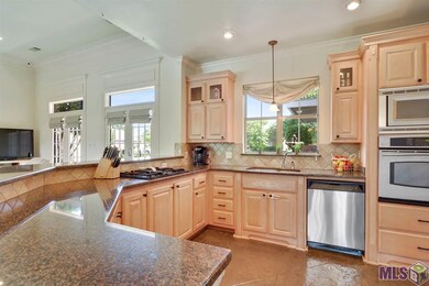 Kitchen window has a great view of the fountain!