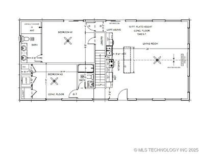 Upper floor plan - builder plan