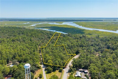 Yellow Boundary Overview of Entire Property facing East