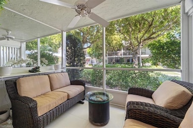 Sunroom with an outdoor hangout area and a ceiling